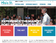 Tablet Screenshot of mainstreetartsfest.org